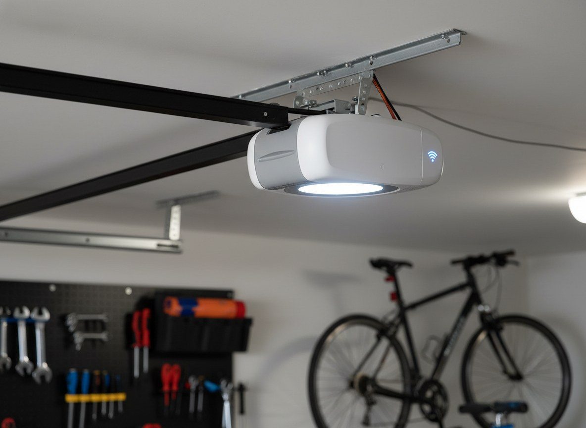 LiftMaster smart opener install on a Florida ceiling