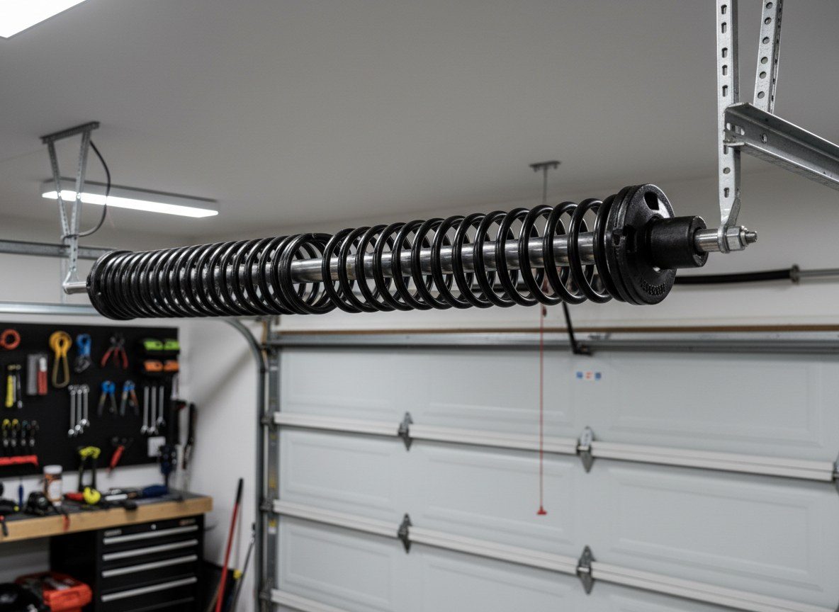 Spring replacement on a Florida residential garage door